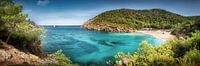 Bay with beach on Ibiza island in Spain by Voss Fine Art Fotografie thumbnail