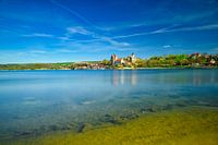 A view of the Süssen See near Seeburg in Saxony-Anhalt