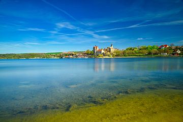 Uitzicht op de Süssen See bij Seeburg in Saksen-Anhalt van Andreas Völkel