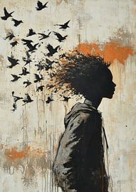 Freedom | Person to Freedom Distorted by Eye catching paintings