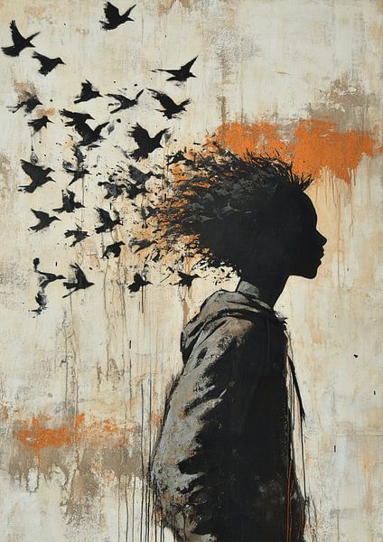 Freedom | Person to Freedom Distorted by Eye catching paintings