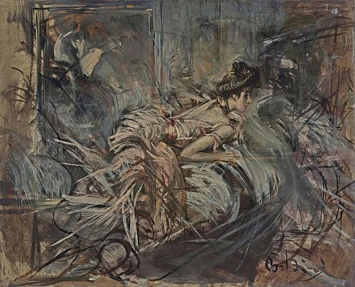 Giovanni Boldini - Het model van de kunstenaar