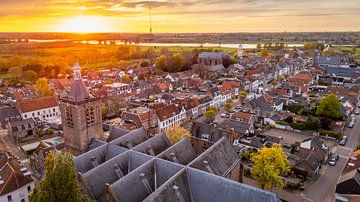 Historisches Zentrum von Vianen aus der Luft