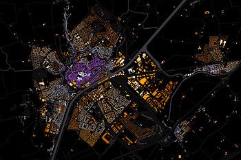 Kaart van Middelburg