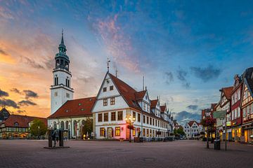 Market square of Celle, Germany by Michael Abid
