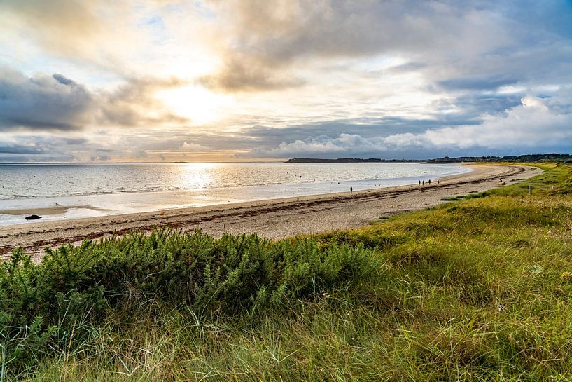 The beach of Kerver, Brittany by Peter Schickert