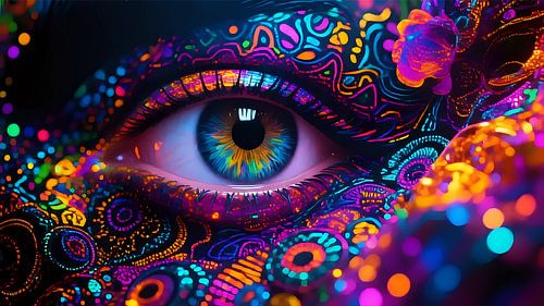 Moment in neon by Jean Pierre