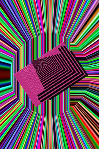 Art inspired by shape pyramid