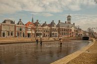 winter picture in dokkum on the dockumer Ee by anne droogsma thumbnail