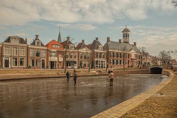 winters plaatje in dokkum op de dockumer Ee van anne droogsma