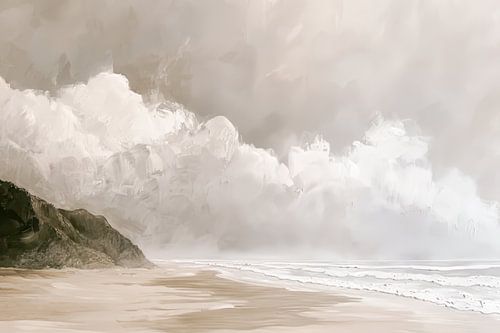 The coast in the fog