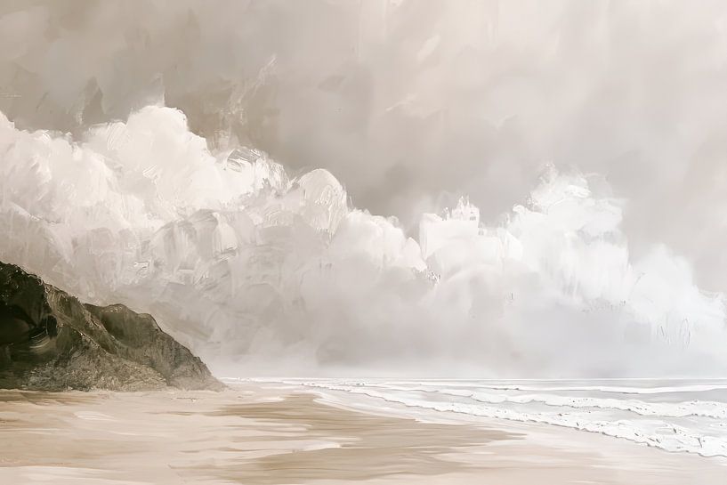 The coast in the fog by Thea