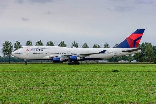 Passagierflugzeug Boeing 747-400 der Delta Airlines.
