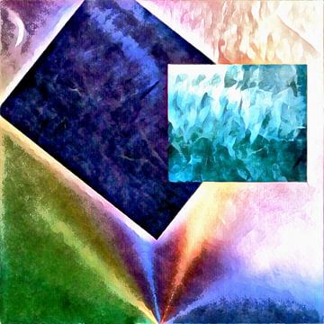 Vormen in abstract naar pastelkleuren van Dorothy Berry-Lound