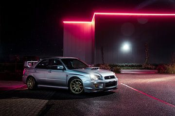 Subaru lightpaint van Mäbel Seelen