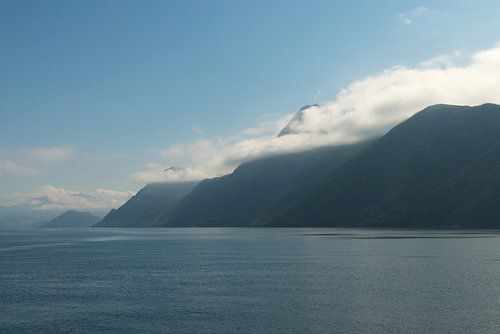 in de wolken in Noorwegen