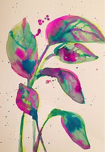 Eclaboussure de violet
