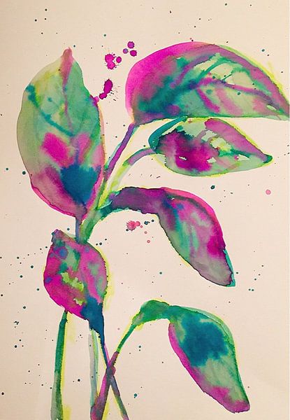 Spritzer Violett von Helia Tayebi Art