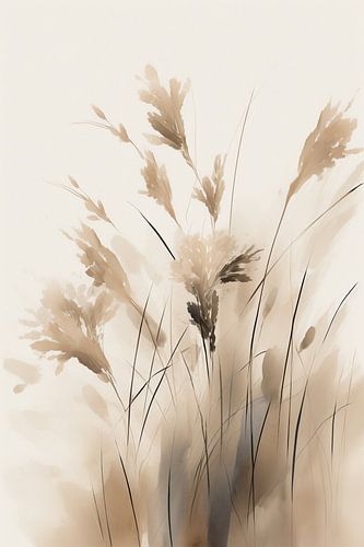 Pampas in Rust - Japandi Wohnstil von Danny van Eldik - Perfect Pixel Design