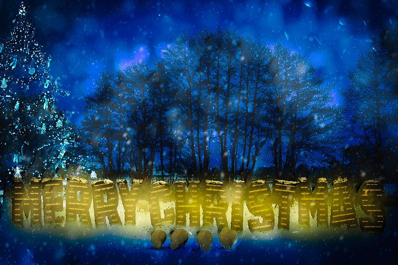 Kerstmis en de vier schapen van Helga Blanke