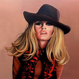 Peinture de Brigitte Bardot sur Paul Meijering