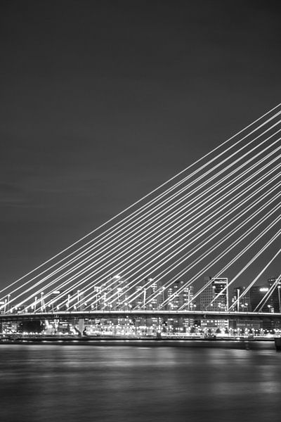 Erasmusbrücke in Rotterdam von Ramon Bovenlander