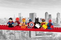 Lunch atop a skyscraper Lego edition - Super Heroes - Men - Rotterdam by Marco van den Arend thumbnail