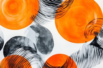 Colour explosion: orange and black combined by Poster Art Shop