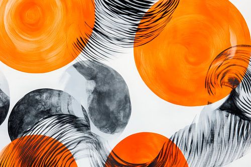Kleurenexplosie: oranje en zwart gecombineerd