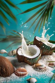 Coconut and milky waves by Poster Art Shop