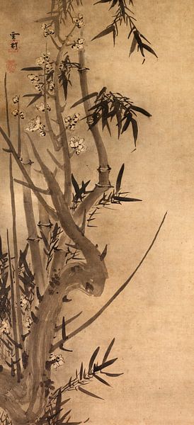 Sesson Shūkei.Bambus und Pflaume von 1000 Schilderijen
