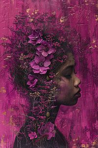 Frau mit Blumen
