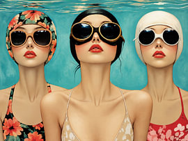 Pool girls by Mirjam Duizendstra