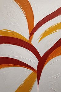 Abstract Swirls of Warmth and Energy van De Muurdecoratie