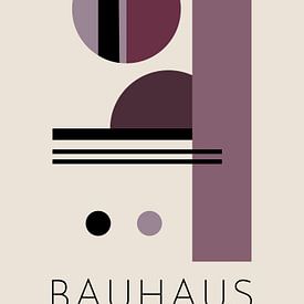 Bauhaus, violetter Minimalismus von Hilde Remerie Fotografie und digitale Kunst