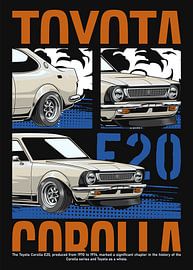 Toyota Corolla E20 JDM auto van Adam Khabibi