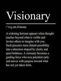 Visionary Definition - Black by WordsThatInspire
