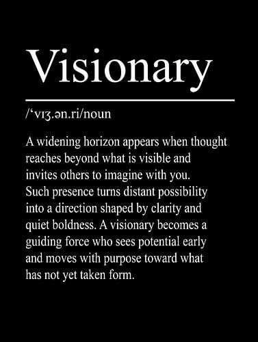 Visionary Definition – Schwarz