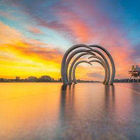 Colorful Timeline sunrise van Daniëlle Langelaar Photography