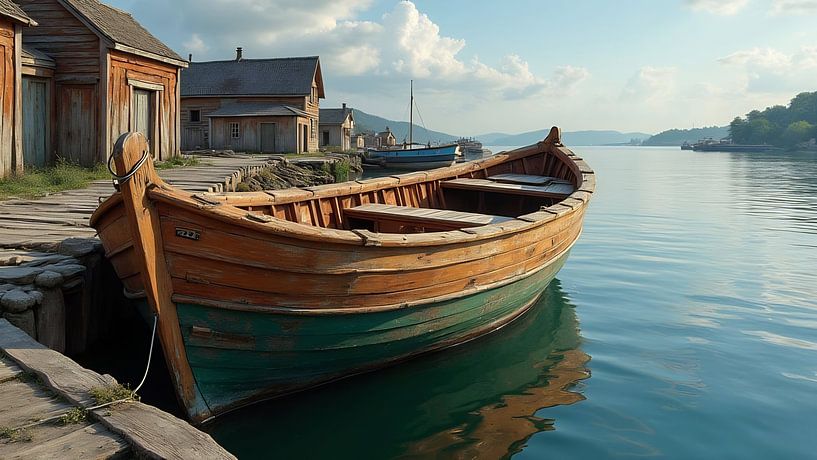 Le calme au port par Kristin M