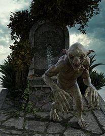 Feen-Wunschbrunnen Hobgobline stehend von HMS