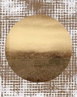 Ikigai. New beginning. Minimalist abstract in  earthy tones