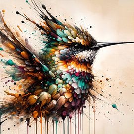 Powerful Hummingbird by Chromatic Fusion Studio
