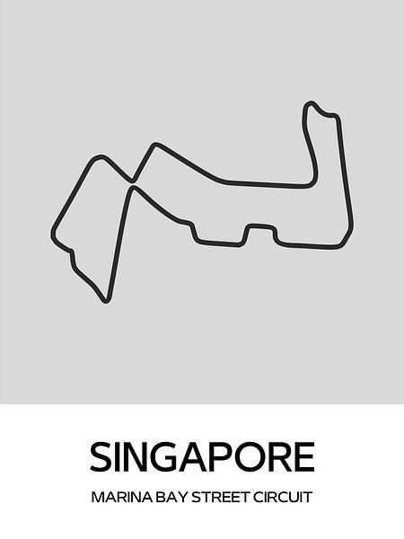 Circuit de F1 à Singapour par Milky Fine Art