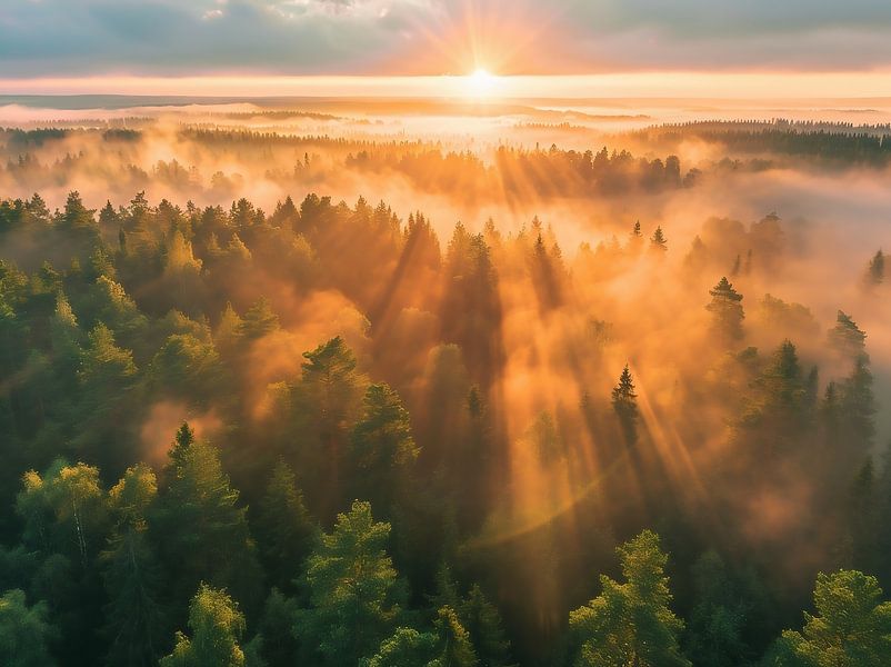Baumkronen im Sonnenbad von fernlichtsicht