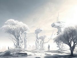 Minimalistische Zukünfte: Abstrakte Reflexionen über die Städte von morgen von Eva Lee