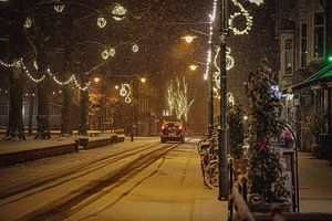 Sneeuw in Haren! van Meterfotografie