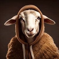 Portrait warm sheep