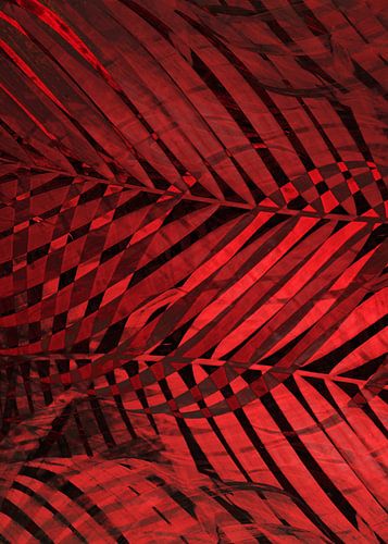 TROPICAL VALIANT POPPY LEAVES PATTERN no3