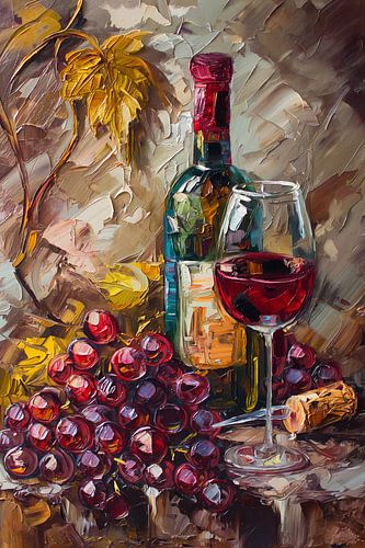 red wine in glass